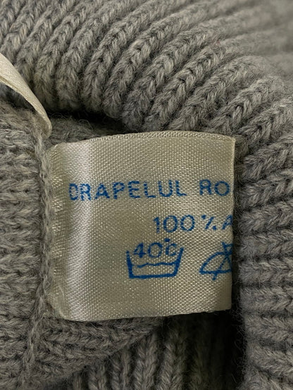 【中古品】【メンズ】  DRAPELUL ROMANIA 80S KNIT SWEATER ノルディック柄 タートルネックニットセーター トップス 146-240302-ks-17-min サイズ：52 カラー：グレー 万代Net店