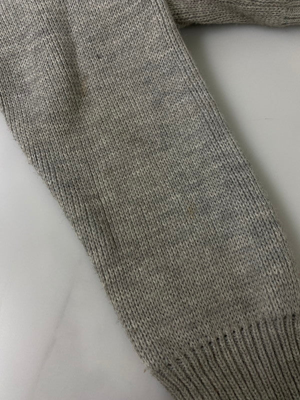 【中古品】【メンズ】  DRAPELUL ROMANIA 80S KNIT SWEATER ノルディック柄 タートルネックニットセーター トップス 146-240302-ks-17-min サイズ：52 カラー：グレー 万代Net店