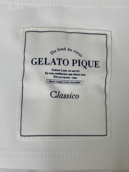 【中古品】【レディース】 gelato pique ジェラートピケ 601 ラインカラートップス 半袖 170-241001-me-02-min サイズ：S カラー：ホワイト 白 万代Net店