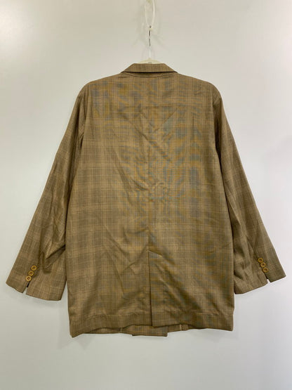 【中古品】【レディース】 EMODA エモダ 041940130001 2019MODEL テーラードジャケット ライトアウター 169-241122-ks-09-min サイズ：F カラー：ブラウン系/チェック柄 万代Net店