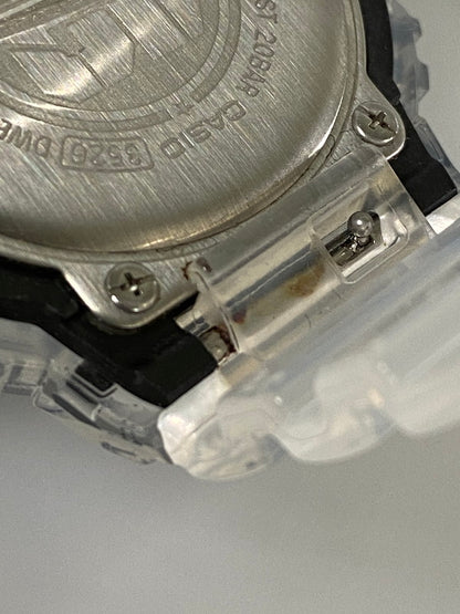 【中古品】【メンズ】 CASIO カシオ G-SHOCK 40TH ANNIVERSARY CLEAR REMIX DWE-5640RX-7JR ジーショック 40周年 クリアリミックス デジタル クォーツ腕時計 196-240904-yn-10-min カラー：クリア/ゴールド/シルバー 万代Net店