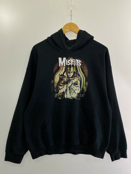 【中古品】【メンズ】 MISFITS ミスフィッツ GILDAN ギルダン c2013 BAND PARKA プルオーバーパーカー 146-231220-ab-16-min サイズ：L カラー：ブラック 万代Net店