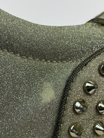 【LIFTる。景品】【中古品】【メンズ】 Christian Louboutin クリスチャンルブタン SEAVASTE 2 ORLATO FLAT GLITTER SUNSET 1191293 クリスチャンルブタン シーバスト2 フラット グリッター サンセット スニーカー 183-231123-me-34-min サイズ：42 万代Net店