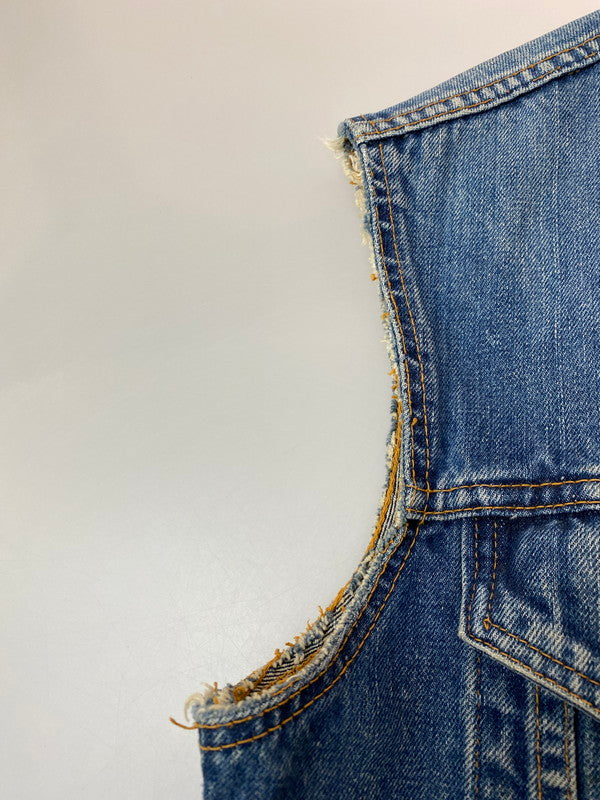 【現状渡し品】【メンズ】 Levi's リーバイス 70505 刻印2 BIG E 60-70S CUTOFF REMAKE DENIM TRUCKER JACKET リメイクデニムトラッカージャケット 146-251220-zi-11-min サイズ：不明 カラー：インディゴ 万代Net店