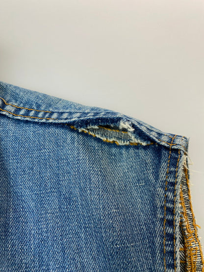 【現状渡し品】【メンズ】 Levi's リーバイス 70505 刻印2 BIG E 60-70S CUTOFF REMAKE DENIM TRUCKER JACKET リメイクデニムトラッカージャケット 146-251220-zi-11-min サイズ：不明 カラー：インディゴ 万代Net店
