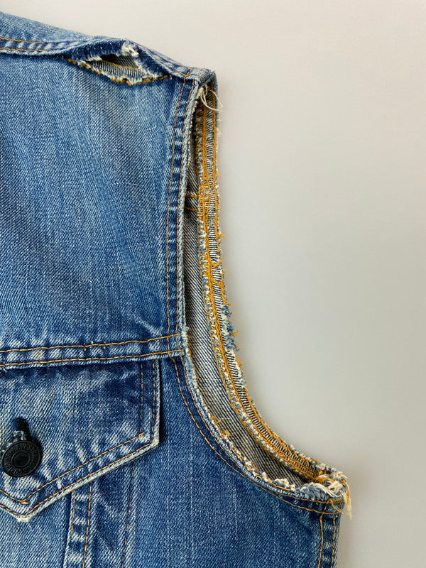 【現状渡し品】【メンズ】 Levi's リーバイス 70505 刻印2 BIG E 60-70S CUTOFF REMAKE DENIM TRUCKER JACKET リメイクデニムトラッカージャケット 146-251220-zi-11-min サイズ：不明 カラー：インディゴ 万代Net店