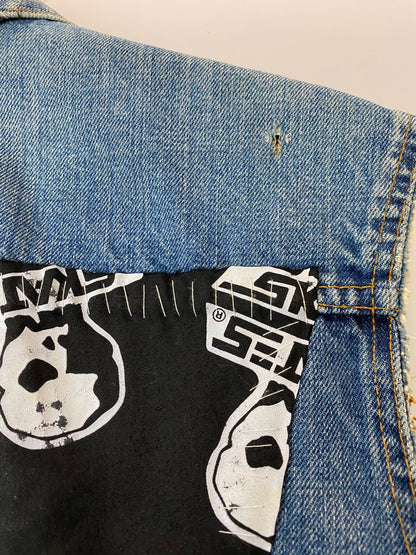 【現状渡し品】【メンズ】 Levi's リーバイス 70505 刻印2 BIG E 60-70S CUTOFF REMAKE DENIM TRUCKER JACKET リメイクデニムトラッカージャケット 146-251220-zi-11-min サイズ：不明 カラー：インディゴ 万代Net店