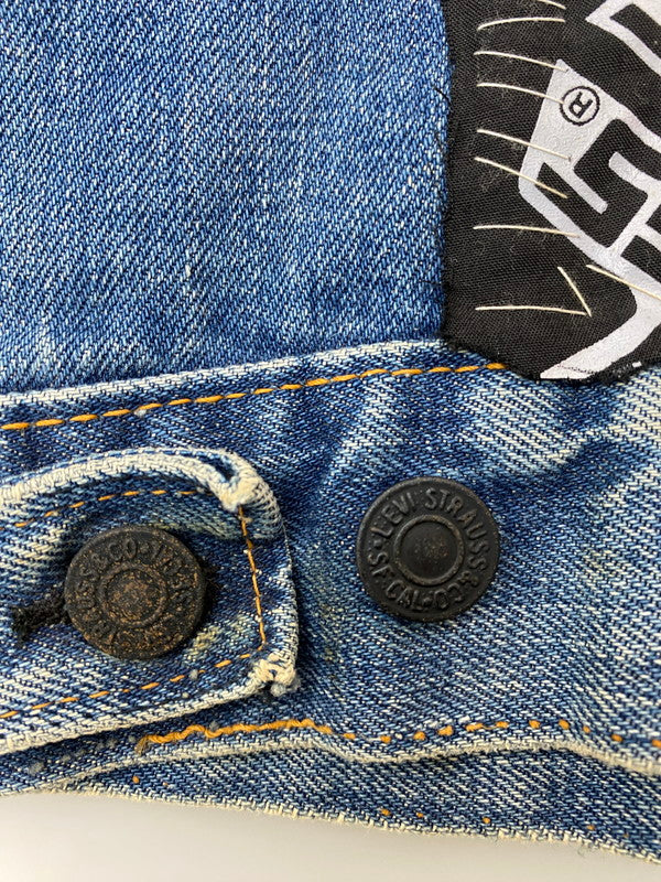 【現状渡し品】【メンズ】 Levi's リーバイス 70505 刻印2 BIG E 60-70S CUTOFF REMAKE DENIM TRUCKER JACKET リメイクデニムトラッカージャケット 146-251220-zi-11-min サイズ：不明 カラー：インディゴ 万代Net店