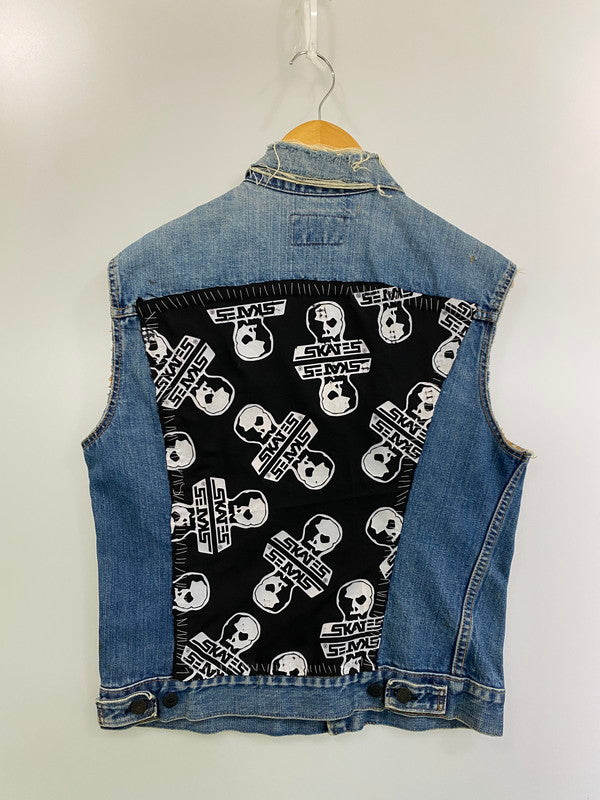 【現状渡し品】【メンズ】 Levi's リーバイス 70505 刻印2 BIG E 60-70S CUTOFF REMAKE DENIM TRUCKER JACKET リメイクデニムトラッカージャケット 146-251220-zi-11-min サイズ：不明 カラー：インディゴ 万代Net店