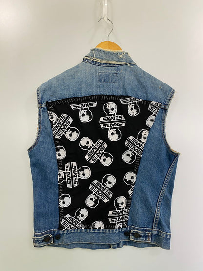 【現状渡し品】【メンズ】 Levi's リーバイス 70505 刻印2 BIG E 60-70S CUTOFF REMAKE DENIM TRUCKER JACKET リメイクデニムトラッカージャケット 146-251220-zi-11-min サイズ：不明 カラー：インディゴ 万代Net店