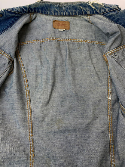 【現状渡し品】【メンズ】 Levi's リーバイス 70505 刻印2 BIG E 60-70S CUTOFF REMAKE DENIM TRUCKER JACKET リメイクデニムトラッカージャケット 146-251220-zi-11-min サイズ：不明 カラー：インディゴ 万代Net店