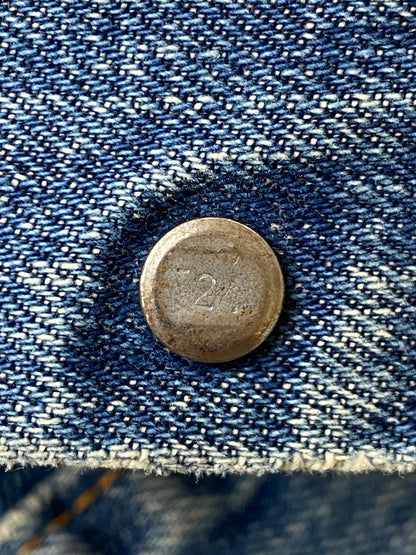 【現状渡し品】【メンズ】 Levi's リーバイス 70505 刻印2 BIG E 60-70S CUTOFF REMAKE DENIM TRUCKER JACKET リメイクデニムトラッカージャケット 146-251220-zi-11-min サイズ：不明 カラー：インディゴ 万代Net店