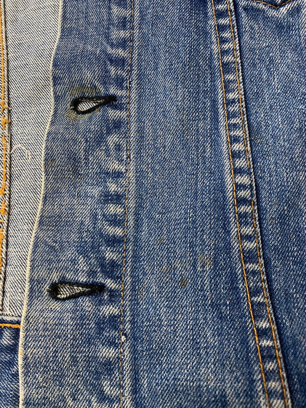【現状渡し品】【メンズ】 Levi's リーバイス 70505 刻印2 BIG E 60-70S CUTOFF REMAKE DENIM TRUCKER JACKET リメイクデニムトラッカージャケット 146-251220-zi-11-min サイズ：不明 カラー：インディゴ 万代Net店