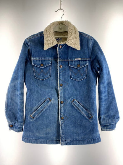 【現状渡し品】【レディース】 Wrangler ラングラー USA製 70-80S NO-FAULT BOA LINER DENIM TRUCKER JACKET ボア デニム トラッカージャケット アウター 169-250103-me-07-min カラー：インディゴ 万代Net店