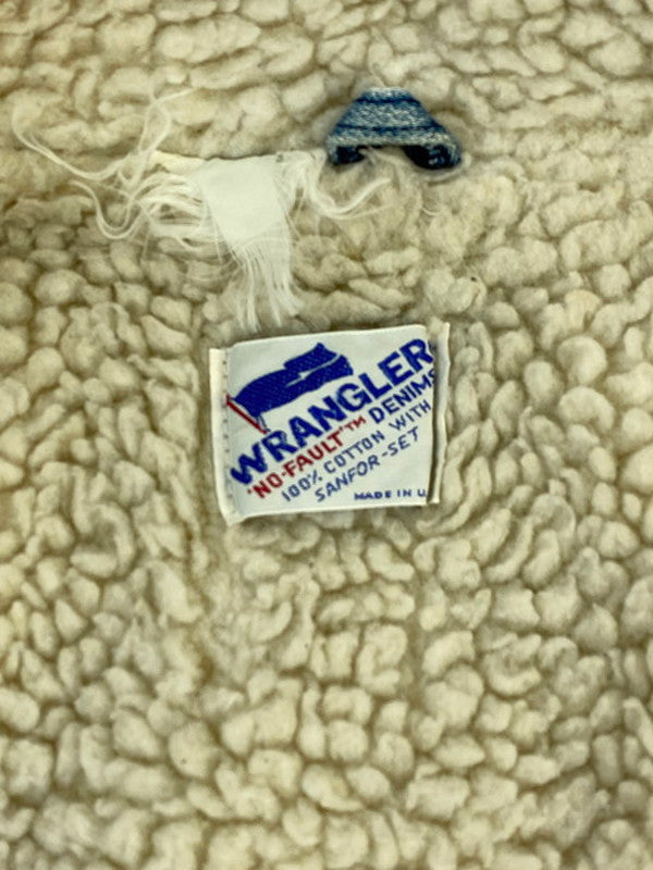 【現状渡し品】【レディース】 Wrangler ラングラー USA製 70-80S NO-FAULT BOA LINER DENIM TRUCKER JACKET ボア デニム トラッカージャケット アウター 169-250103-me-07-min カラー：インディゴ 万代Net店