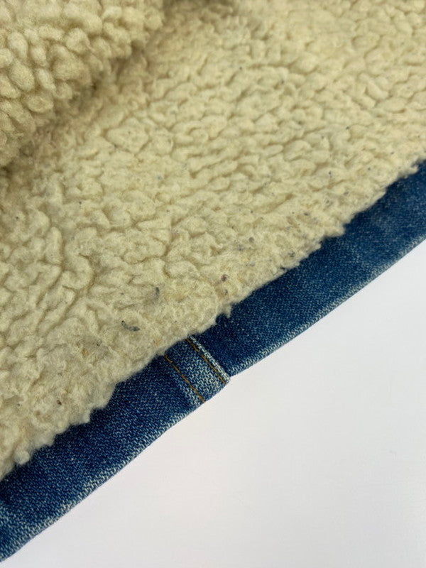 【現状渡し品】【レディース】 Wrangler ラングラー USA製 70-80S NO-FAULT BOA LINER DENIM TRUCKER JACKET ボア デニム トラッカージャケット アウター 169-250103-me-07-min カラー：インディゴ 万代Net店