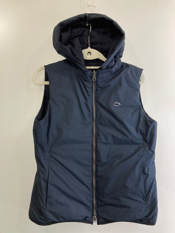 【中古品】【レディース】 LACOSTE ラコステ BF521E REVERSIBLE DOWN VEST リバーシブルダウンベスト アウター 168-240731-ks-20-min サイズ：38 カラー：ネイビー 万代Net店