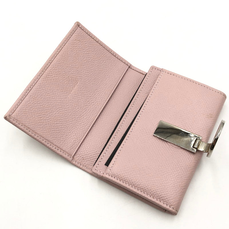 【中古品】【レディース】 BVLGARI ブルガリ BUSINSS CARD HOLDER WITH CLIP 30421 ビジネス カードホルダー ウィズ クリップ カードケース 名刺入れ 財布 服飾雑貨 181-250806-KS-32-tei カラー：light pink 万代Net店