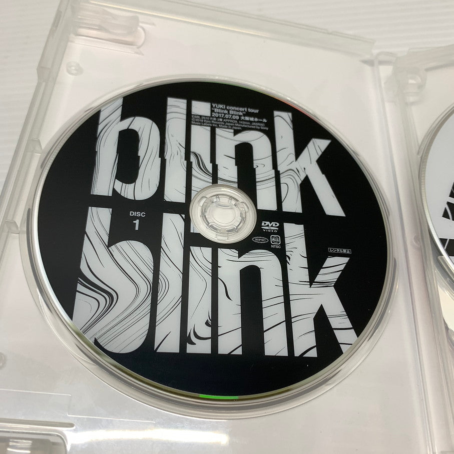 【中古品】 DVD YUKI concert tour Blink Blink 2017.07.09 大阪城ホール 初回生産限定盤 2枚組CD付 010-251123-AS-19-min 万代Net店