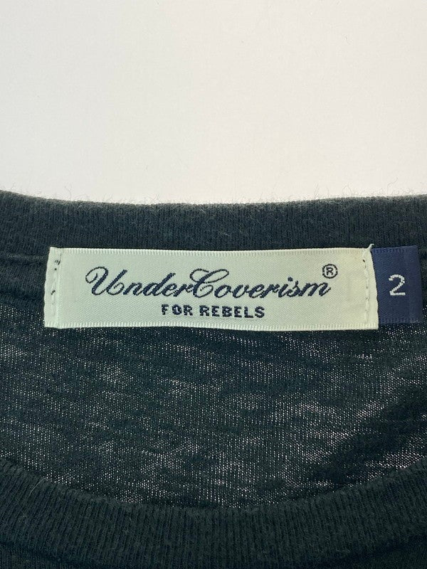 【中古品】【メンズ】 UNDERCOVERISM アンダーカバーイズム UNDERCOVERISM SUPERMAN LOGO T-SHIRT アンダーカバイズム スーパーマン ロゴTシャツ 半袖トップス 140-240207-me-14-min サイズ：2 カラー：ブラック 万代Net店
