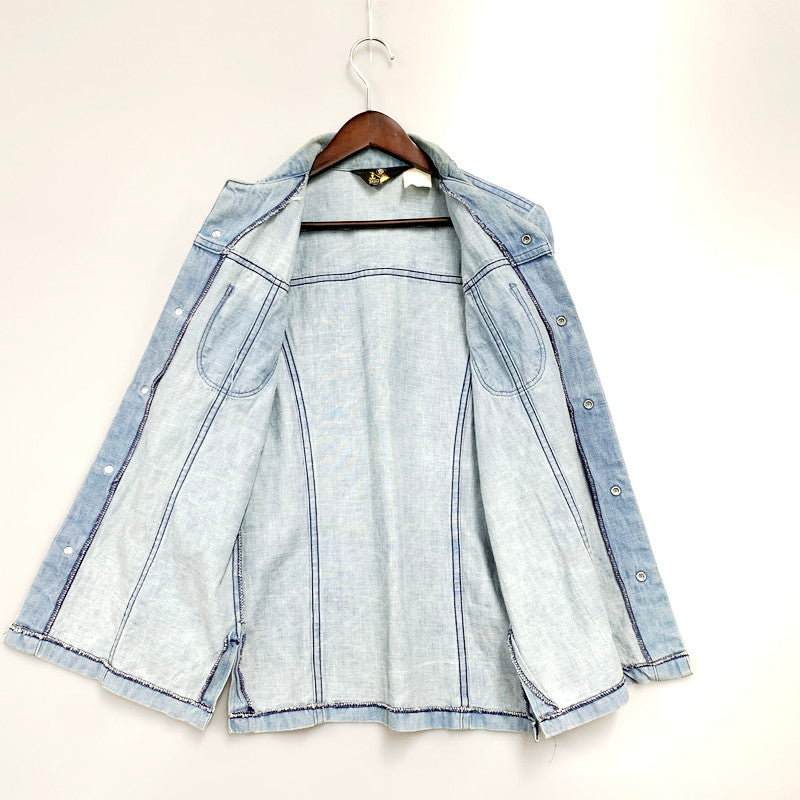 【中古品】【メンズ】  MAVERICK マーベリック 70S DENIM SHIRT USA製 70年代 デニムシャツ トップス 長袖 146-240812-ma-02-izu サイズ：サイズ不明 カラー：ライトインディゴ 万代Net店