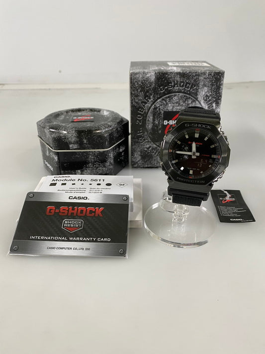 【LIFTる。景品】【中古美品】【メンズ】 CASIO カシオ G-SHOCK 2100 SERIES ANALOG-DIGITAL GM-2100CB-1ADR ジーショック 海外モデル アナデジ クォーツ腕時計 196-240904-yn-04-min カラー：ブラック 万代Net店