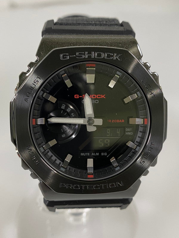 【中古美品】【メンズ】 CASIO カシオ G-SHOCK 2100 SERIES ANALOG-DIGITAL GM-2100CB-1ADR ジーショック 海外モデル アナデジ クォーツ腕時計 196-240904-yn-04-min カラー：ブラック 万代Net店