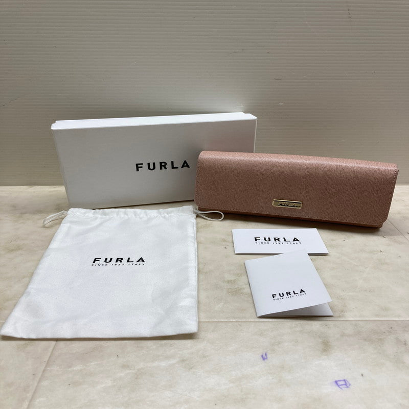【中古品】【レディース】 FURLA フルラ CLASSIC XL BIFOLD 二つ折りロングウォレット 長財布 200-250705-cn-3-min カラー：スモーキーピンク系 万代Net店