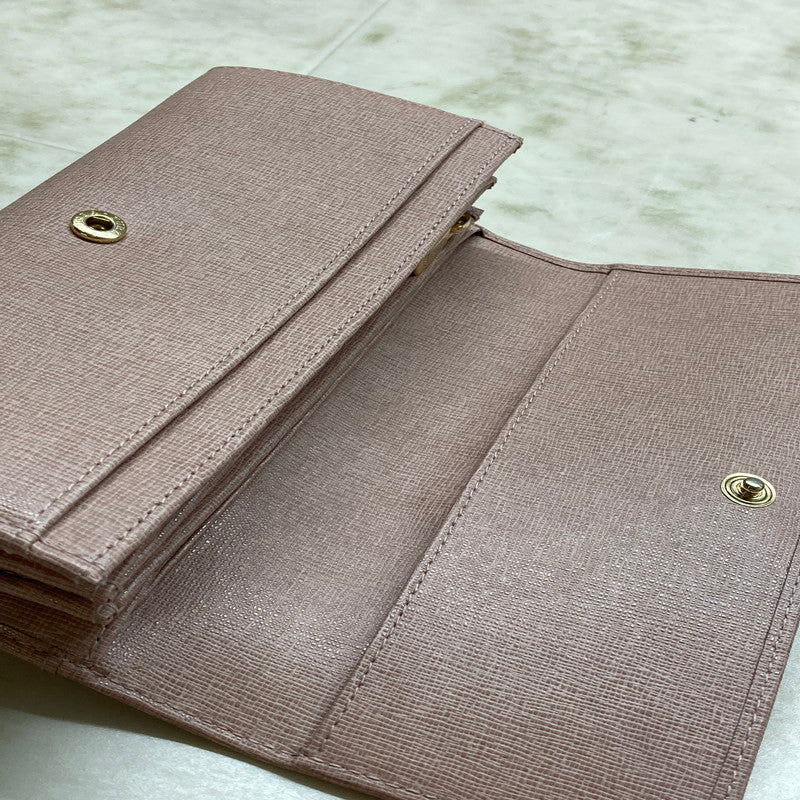 【中古品】【レディース】 FURLA フルラ CLASSIC XL BIFOLD 二つ折りロングウォレット 長財布 200-250705-cn-3-min カラー：スモーキーピンク系 万代Net店
