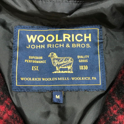 【中古品】【メンズ】 WOOLRICH ウールリッチ WOCPS1520 JOHN RICH&BROS HERITAGE FIELD PARK チェック ジャケット コート アウター 古着 144-250516-mh-03-fuz サイズ：M カラー：レッド 万代Net店