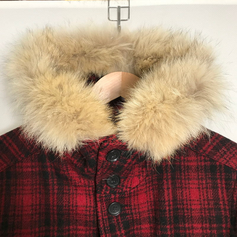 【中古品】【メンズ】 WOOLRICH ウールリッチ WOCPS1520 JOHN RICH&BROS HERITAGE FIELD PARK チェック ジャケット コート アウター 古着 144-250516-mh-03-fuz サイズ：M カラー：レッド 万代Net店