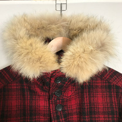 【中古品】【メンズ】 WOOLRICH ウールリッチ WOCPS1520 JOHN RICH&BROS HERITAGE FIELD PARK チェック ジャケット コート アウター 古着 144-250516-mh-03-fuz サイズ：M カラー：レッド 万代Net店