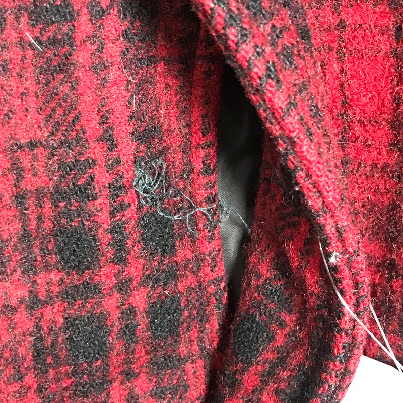 【中古品】【メンズ】 WOOLRICH ウールリッチ WOCPS1520 JOHN RICH&BROS HERITAGE FIELD PARK チェック ジャケット コート アウター 古着 144-250516-mh-03-fuz サイズ：M カラー：レッド 万代Net店