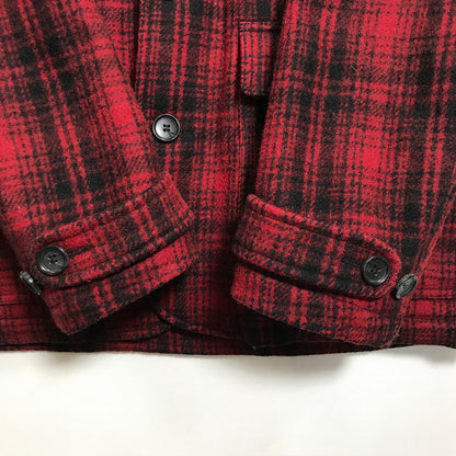 【中古品】【メンズ】 WOOLRICH ウールリッチ WOCPS1520 JOHN RICH&BROS HERITAGE FIELD PARK チェック ジャケット コート アウター 古着 144-250516-mh-03-fuz サイズ：M カラー：レッド 万代Net店