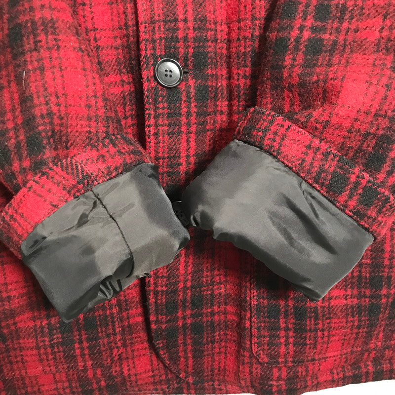 【中古品】【メンズ】 WOOLRICH ウールリッチ WOCPS1520 JOHN RICH&BROS HERITAGE FIELD PARK チェック ジャケット コート アウター 古着 144-250516-mh-03-fuz サイズ：M カラー：レッド 万代Net店