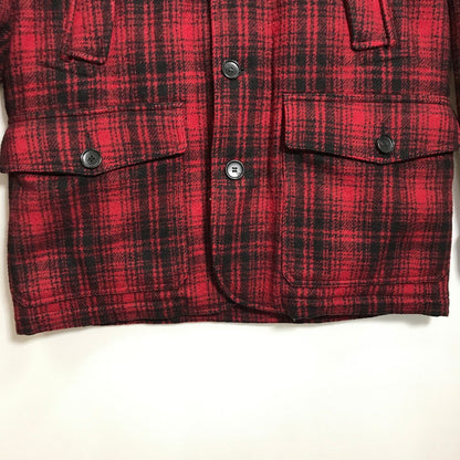 【中古品】【メンズ】 WOOLRICH ウールリッチ WOCPS1520 JOHN RICH&BROS HERITAGE FIELD PARK チェック ジャケット コート アウター 古着 144-250516-mh-03-fuz サイズ：M カラー：レッド 万代Net店