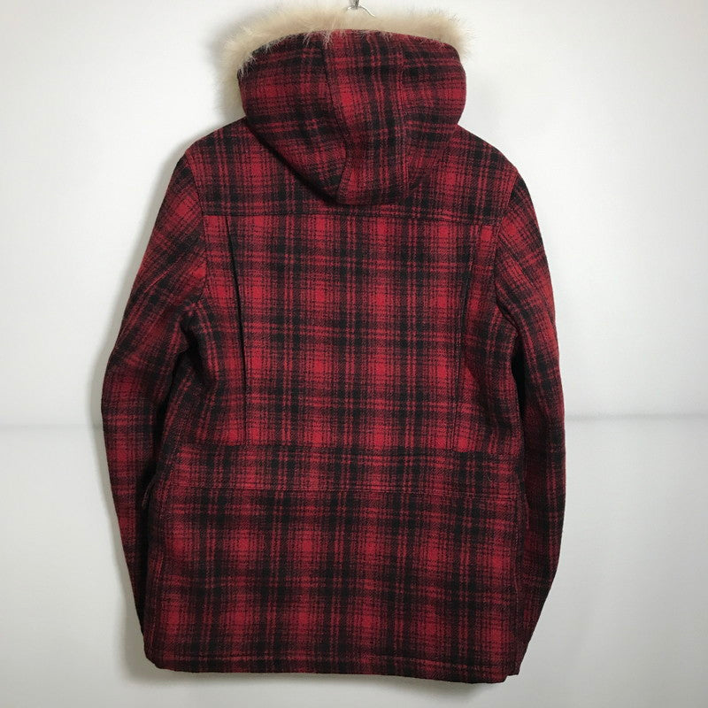 【中古品】【メンズ】 WOOLRICH ウールリッチ WOCPS1520 JOHN RICH&BROS HERITAGE FIELD PARK チェック ジャケット コート アウター 古着 144-250516-mh-03-fuz サイズ：M カラー：レッド 万代Net店
