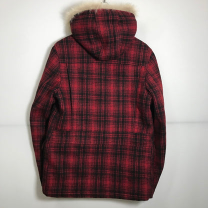 【中古品】【メンズ】 WOOLRICH ウールリッチ WOCPS1520 JOHN RICH&BROS HERITAGE FIELD PARK チェック ジャケット コート アウター 古着 144-250516-mh-03-fuz サイズ：M カラー：レッド 万代Net店