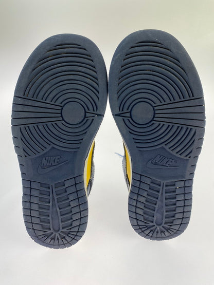 【中古品】【キッズ】 NIKE ナイキ DUNK LOW (PS) MICHIGAN CW1588-700 PSダンク ロー ミシガン (キッズ) 子供用スニーカー 靴 ローカット 173-241124-em-08-min サイズ：21.5cm カラー：イエロー/ネイビー 万代Net店