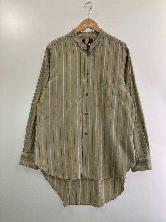 【中古品】【メンズ】 Nigel Cabourn ナイジェルケーボン 8046-00-10013 23SS CC22 DETACHABLE COLLAR SHIRT STRIPE 長袖シャツ トップス 141-241005-ks-10-min サイズ：46 万代Net店