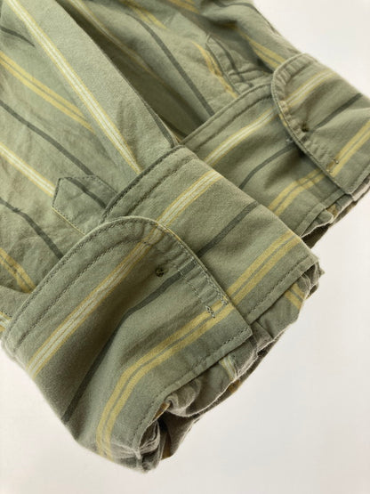 【中古品】【メンズ】 Nigel Cabourn ナイジェルケーボン 8046-00-10013 23SS CC22 DETACHABLE COLLAR SHIRT STRIPE 長袖シャツ トップス 141-241005-ks-10-min サイズ：46 万代Net店