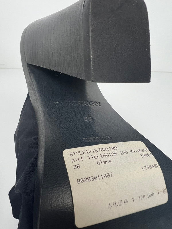 【中古品】【レディース】 BURBERRY バーバリー TILLINGTON ANKLE WRAP MULES 121578A1189 ティリントン アンクル ラップ ミュール 靴 183-260612-kk-02-hon サイズ：38 カラー：ブラック 万代Net店