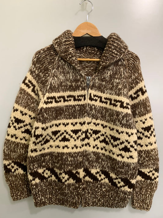 【中古品】【メンズ】  70S Cowichan Knit Jacket カウチン ニット ジャケット アウター 146-240225-cn-3-min サイズ：不明 カラー：ベージュ系 万代Net店