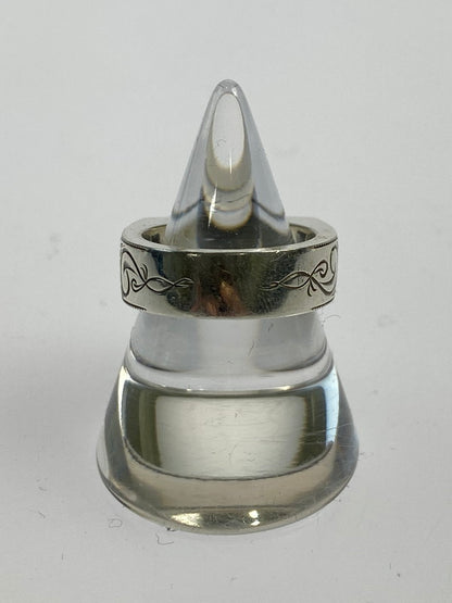 【中古品】【メンズ】  ANTIDOTE BUYERS CLUB ENGRAVED OCTAGON CUTSTONE RING RX-718 アンチドート バイヤーズ クラブ リング 指輪 192-240305-yn-05-min サイズ：日本サイズ実寸：約10号 カラー：シルバー 万代Net店