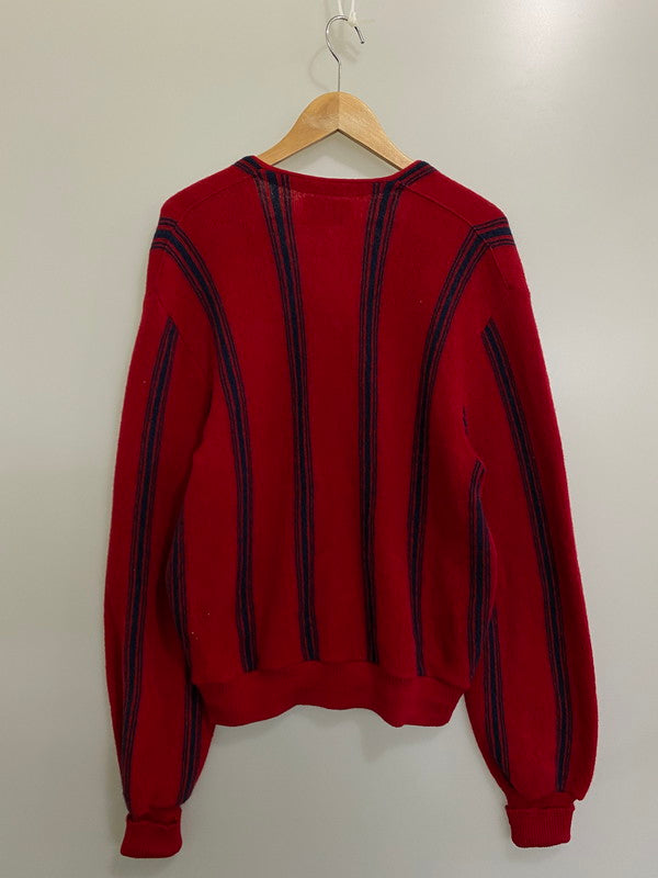 【中古品】【メンズ】 Arnold Palmer アーノルドパーマー ROBERT BRUCE 70S ALPACA WOOL CARDIGAN ロバートブルース アルパカウールカーディガン トップス 146-240302-ks-16-min サイズ：L カラー：レッド 万代Net店