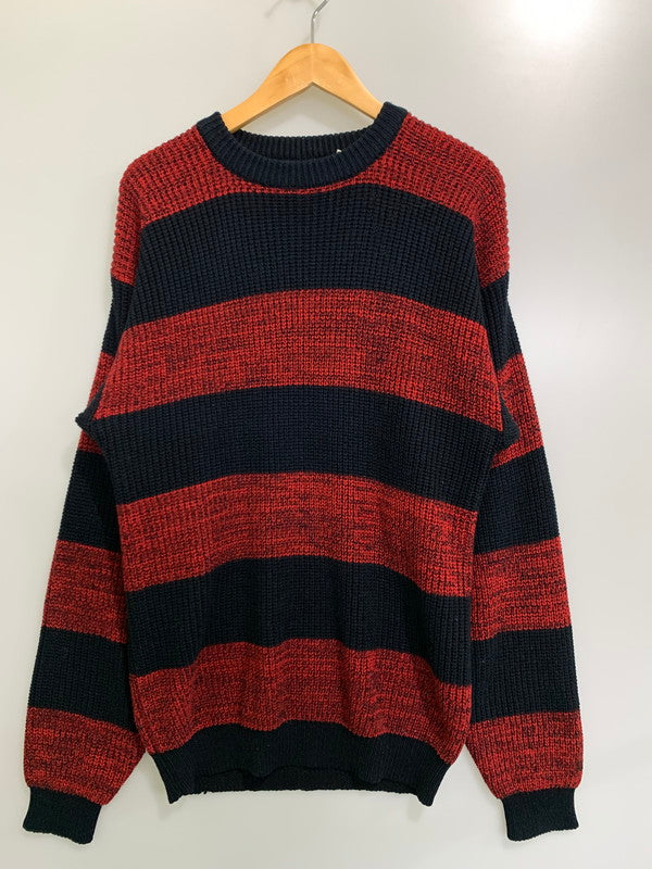 【中古品】【メンズ】  SWEATER GRAPHIX セーターグラフィックス 146-240225-cn-2-min サイズ：XL カラー：ブラック/レッド 万代Net店