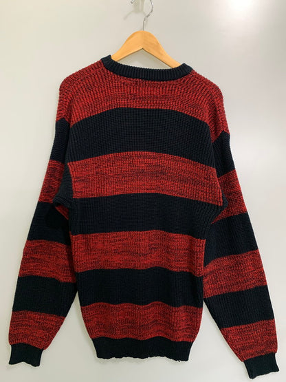 【中古品】【メンズ】  SWEATER GRAPHIX セーターグラフィックス 146-240225-cn-2-min サイズ：XL カラー：ブラック/レッド 万代Net店