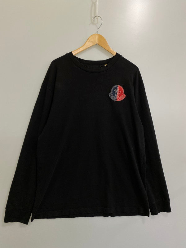 【中古品】【メンズ】 MONCLER モンクレール ジーニアス GENIUS LS T-SHIRT "BLACK” 長袖 Ｔシャツ 141-240229-cn-13-min サイズ：XL カラー：ブラック 万代Net店