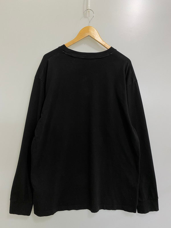 【中古品】【メンズ】 MONCLER モンクレール ジーニアス GENIUS LS T-SHIRT "BLACK” 長袖 Ｔシャツ 141-240229-cn-13-min サイズ：XL カラー：ブラック 万代Net店