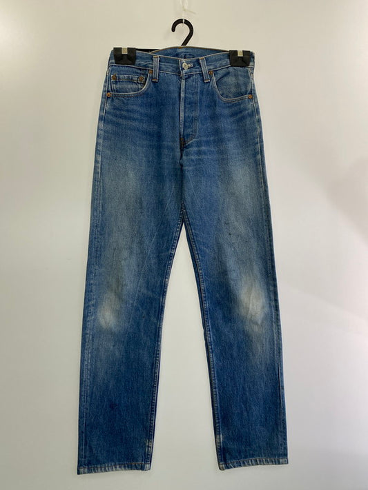 【現状渡し品】【メンズ】 Levi's リーバイス DENIM PANTS 刻印524 USA製 エルパソ工場製 脇割り 80S 501 デニムパンツ ボトムス 157-240229-ks-20-min サイズ：29×36 カラー：インディゴ 万代Net店